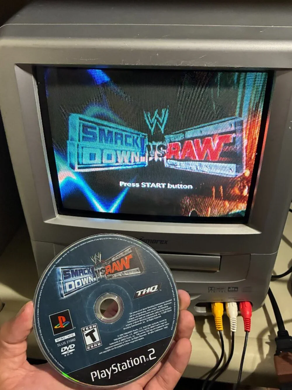 WWE SmackDown! vs. Raw (Sony PlayStation 2, 2004) PS2 Wrestling Game - Disc Only